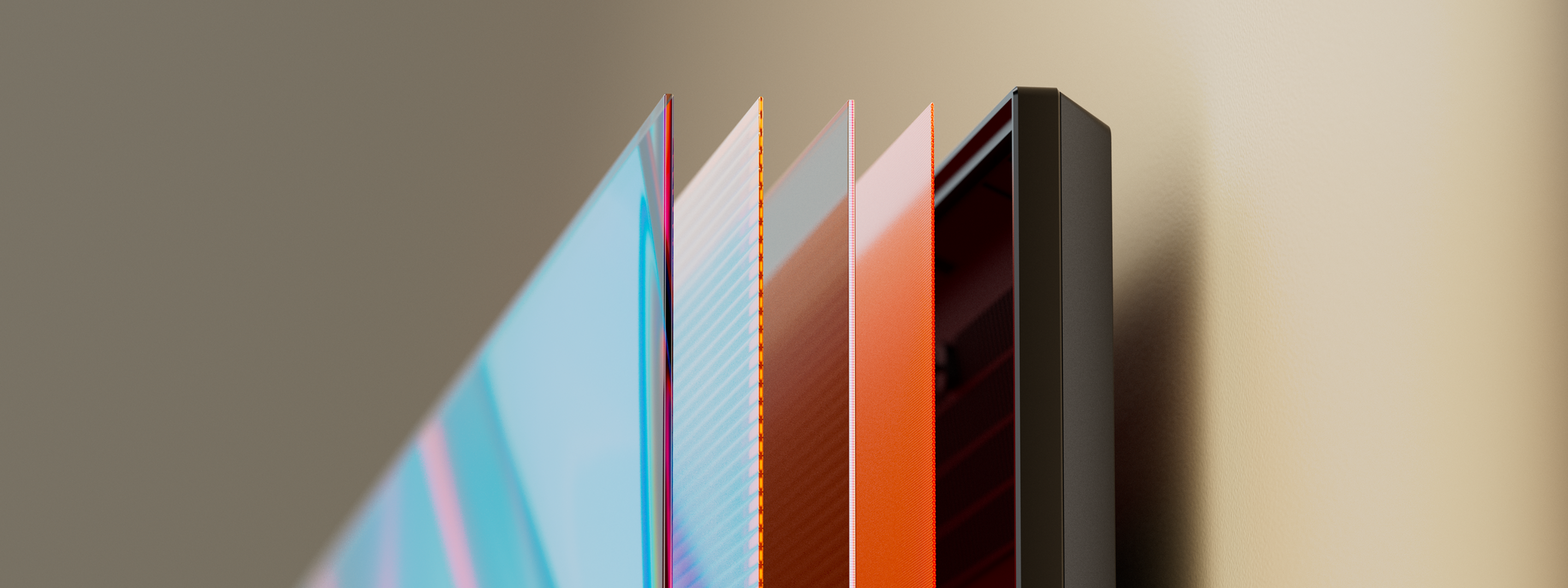 A rendering of several different types of product displays. 