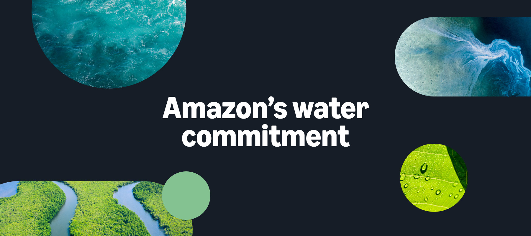 A graphic with abstract photos of the earth.